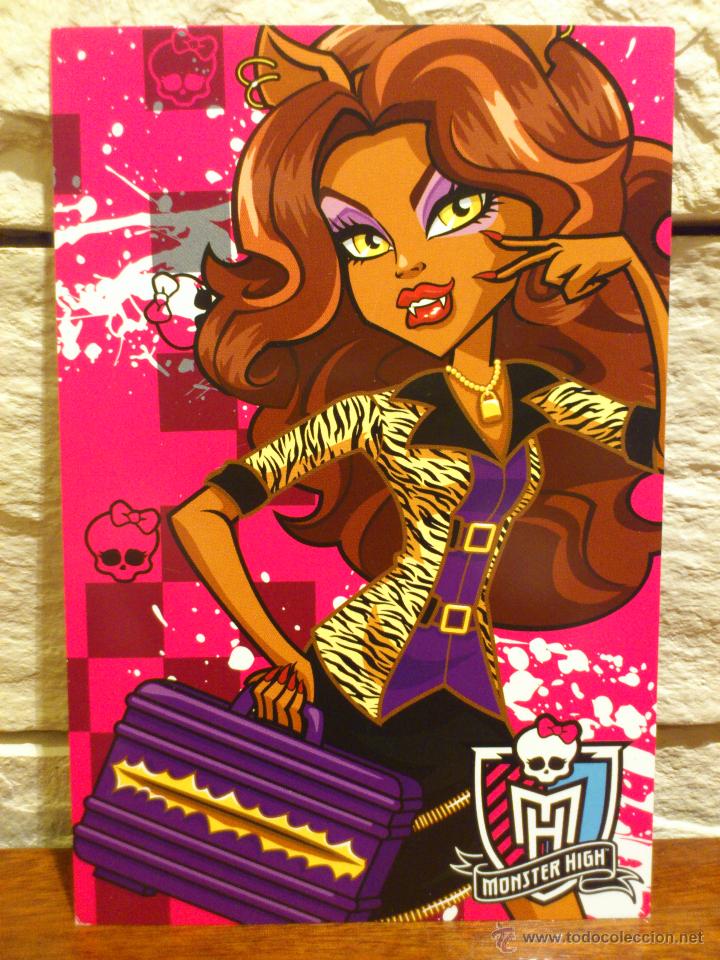 Coleccionismo cromos antiguos: CROMO - MONSTER HIGH - PANINI - 2011 - POSTAL - N&ordm; 7 - Foto 1