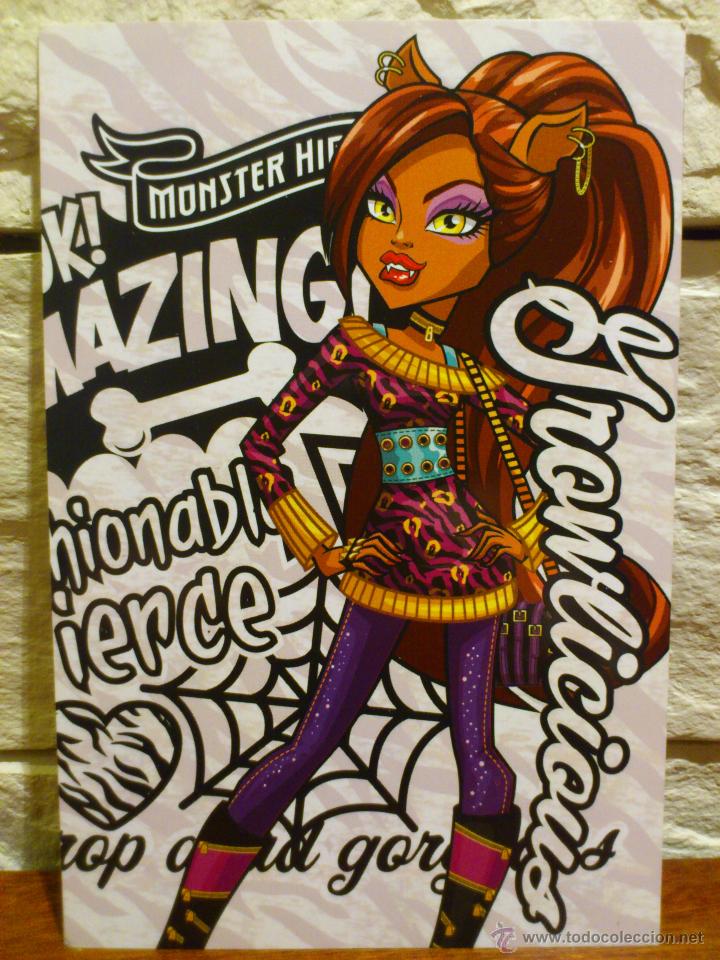 Coleccionismo cromos antiguos: CROMO - MONSTER HIGH - PANINI - 2011 - POSTAL - N&ordm; 6 - Foto 1