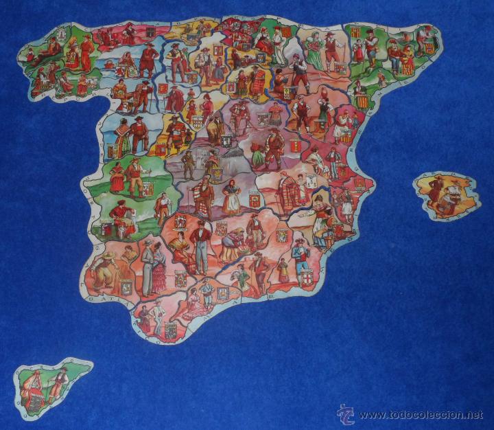 Coleccionismo cromos antiguos: Mapa de Espa&ntilde;a - Chocolates Jaime Boix &iexcl;Completo! - Foto 1