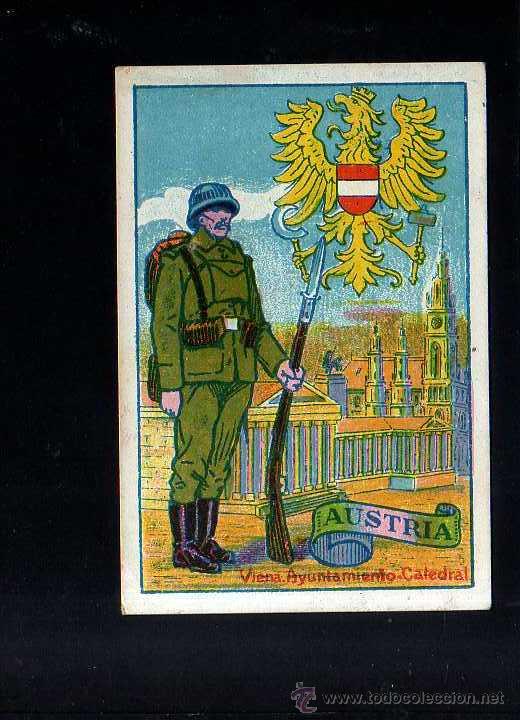 Coleccionismo cromos antiguos: Cromo Austria. Escudos, Uniformes y Edificios Nacionales. Chocolate Torras - Foto 1