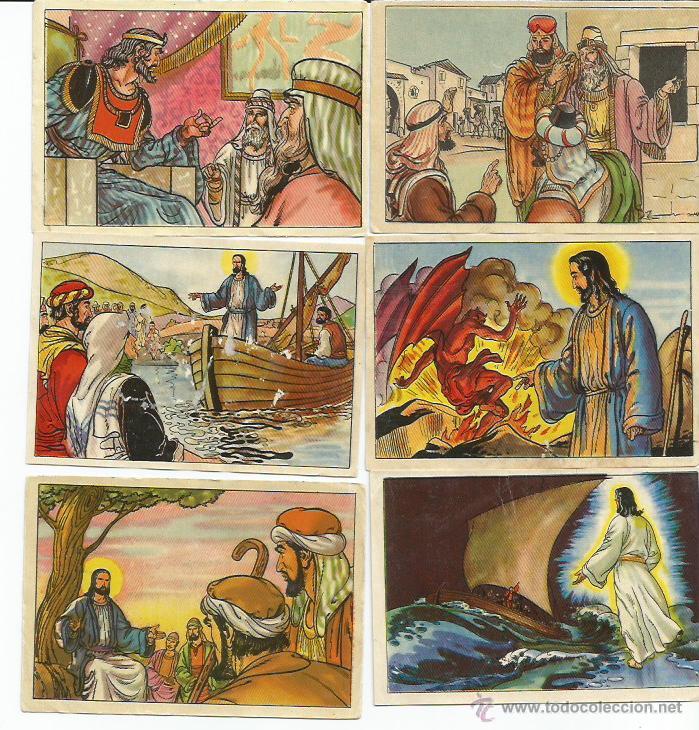 Coleccionismo cromos antiguos: VIDA DE JESUCRISTO - SEIS CROMOS - Foto 1