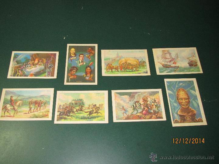 Coleccionismo Cromos antiguos: Lote de 6 Cromos Historia del Cacao y del Chocolate BUBI de Cia. Colonial de &Aacute;frica  - A&ntilde;o 1920-30s.