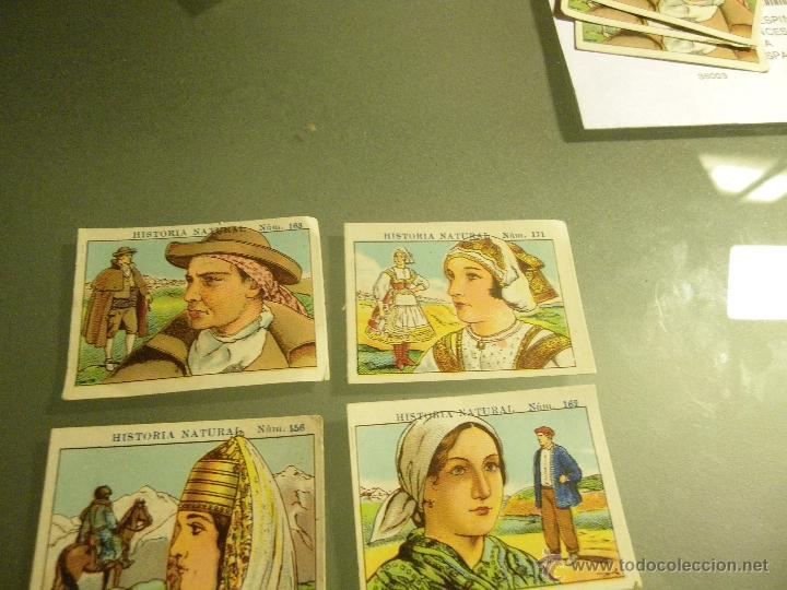 Coleccionismo Cromos antiguos: 4 CROMOS DE CHOCOLATES JUNCOSA. H&ordf; NAT. Miden: 4,5 cm por 3,3 cm