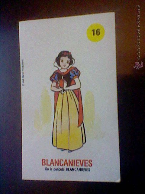 Coleccionismo Cromos antiguos: PLASTICROMO PROMOCIONAL PASTELITOS BIMBO LOS AMIGOS DE MICKEY BLANCANIEVES  N&ordm; 16 * CAJA 8