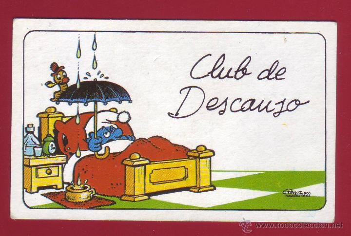 Coleccionismo Cromos antiguos: 1 TARJETAS COLECCI&Oacute;N CLUB DE LOS PITUFOS.