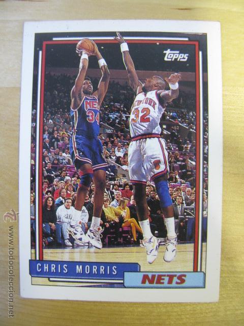 Coleccionismo cromos antiguos: CROMO CHRIS MORRIS NBA NETS 1992 - Foto 1