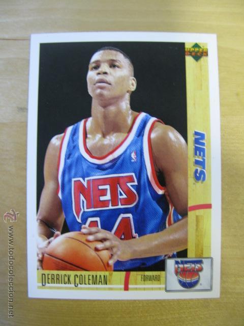 Coleccionismo cromos antiguos: CROMO DERRICK COLEMAN NBA NETS 74 - Foto 1