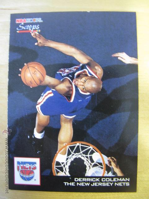 Coleccionismo cromos antiguos: CROMO DERRICK COLEMAN NBA NETS HS17 - Foto 1