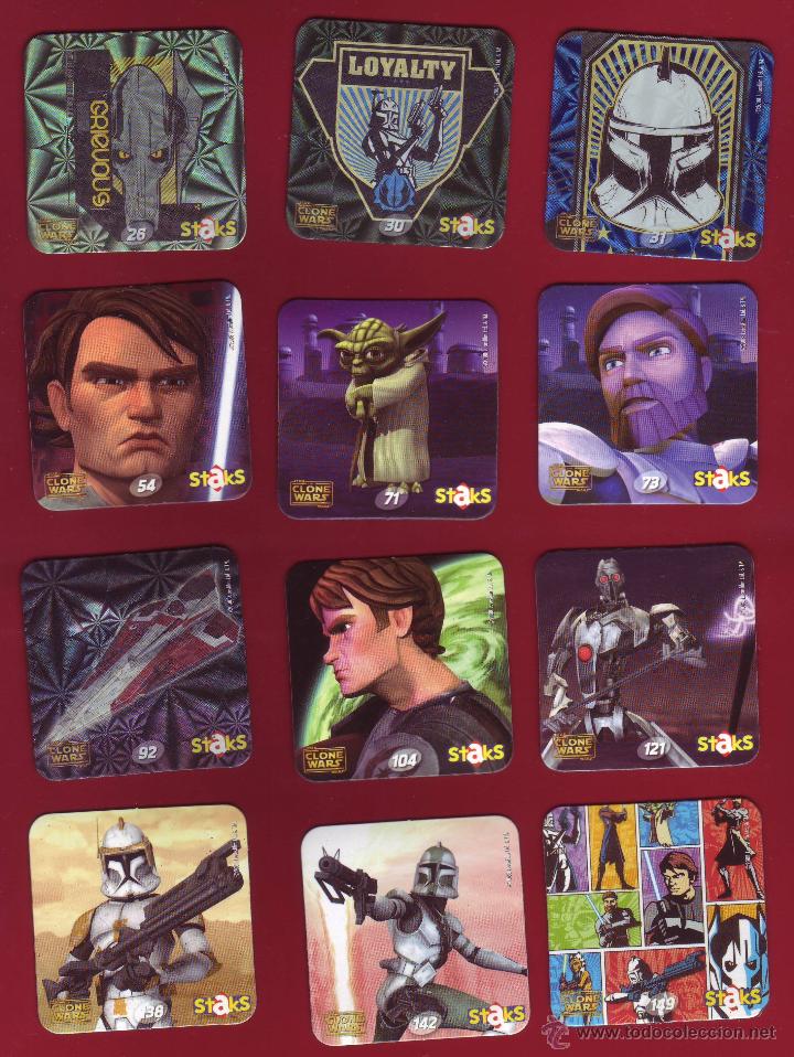 Coleccionismo cromos antiguos: STAR WARS THE CLONE WARS - 12 STAKS - Foto 1