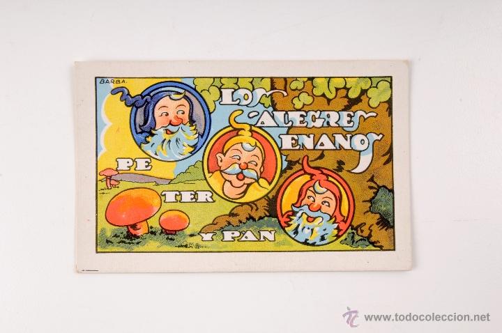 Coleccionismo cromos antiguos: COLECCION COMPLETA DE 10 CROMOS LOS ALEGRES ENANOS  PETER Y PAN CHOCOLATES SOLSONA - Foto 3