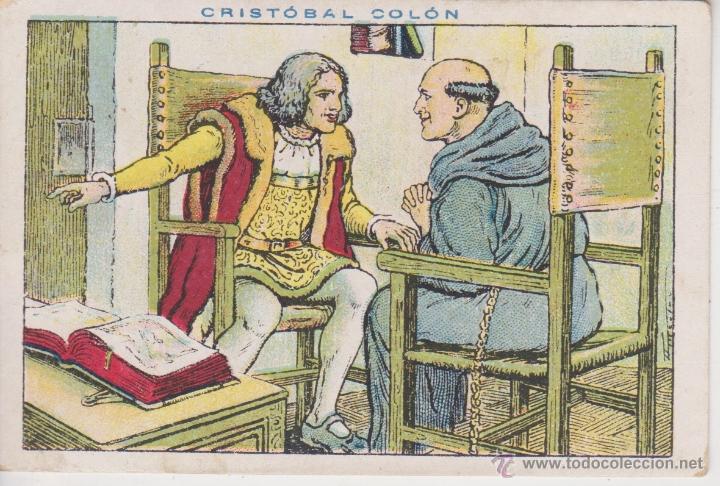 Coleccionismo cromos antiguos: CROMO. CRISTOBAL COLON . N&ordm; 27 . CHOCOLATES JUNCOSA - Foto 1
