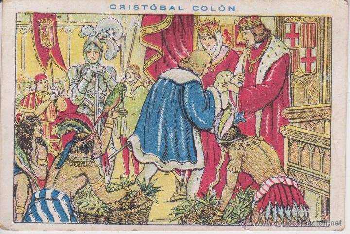 Coleccionismo cromos antiguos: CROMO. CRISTOBAL COLON . N&ordm; 28 . CHOCOLATES JUNCOSA - Foto 1