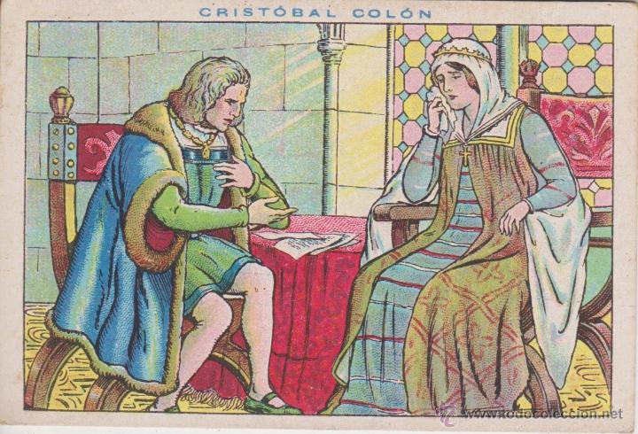 Coleccionismo cromos antiguos: CROMO. CRISTOBAL COLON . N&ordm; 35 . CHOCOLATES JUNCOSA - Foto 1