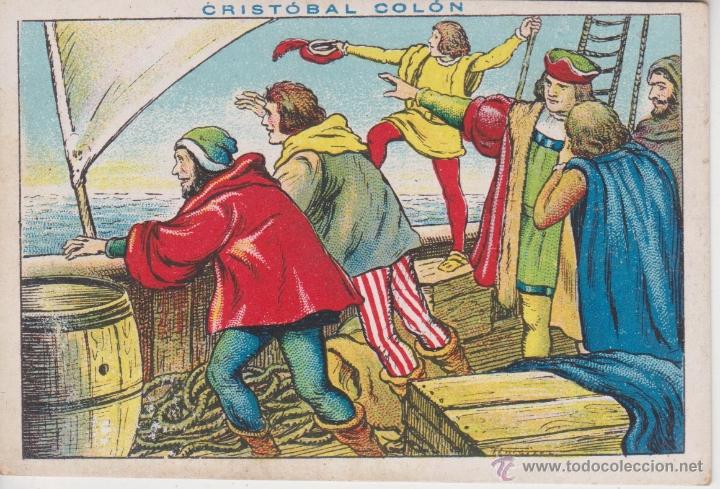 Coleccionismo cromos antiguos: CROMO. CRISTOBAL COLON . N&ordm; 19 . CHOCOLATES JUNCOSA - Foto 1