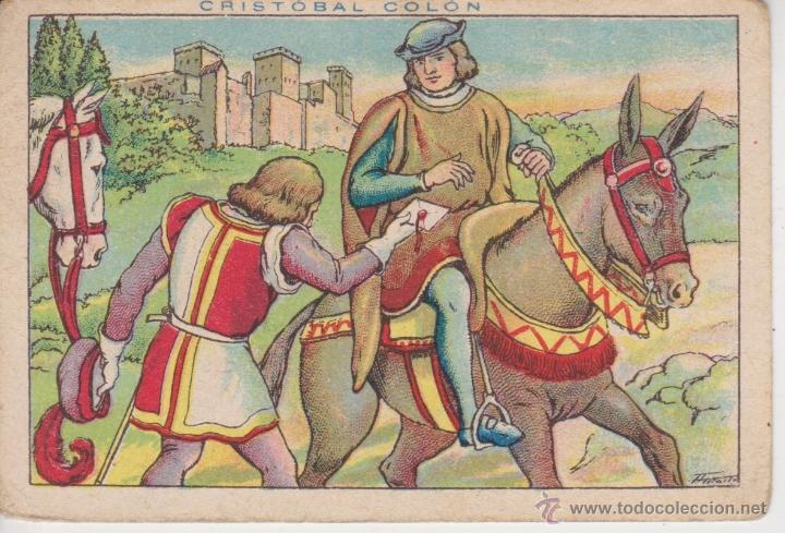 Coleccionismo cromos antiguos: CROMO. CRISTOBAL COLON . N&ordm; 9 . CHOCOLATES JUNCOSA - Foto 1
