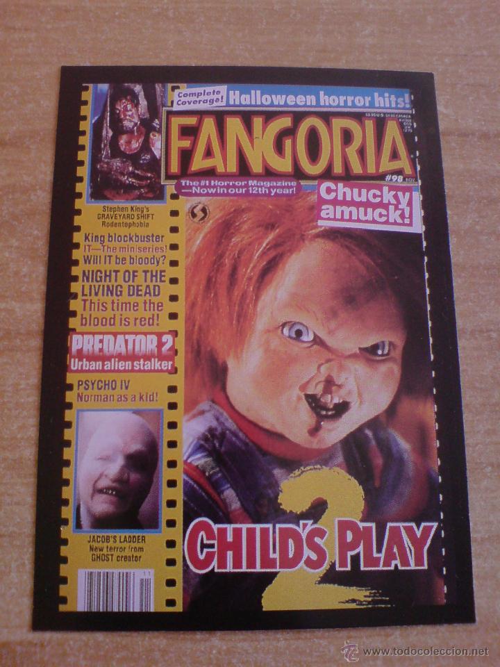 Coleccionismo cromos antiguos: CROMO TERROR MU&Ntilde;ECO DIABOLICO CHUCKY - Foto 1