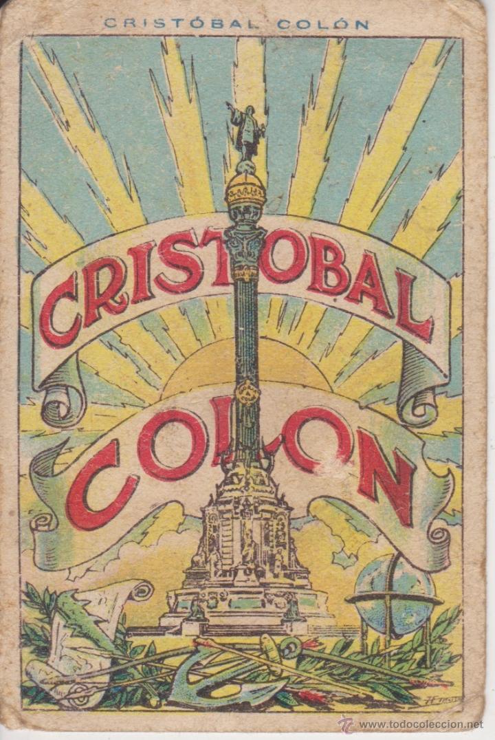 Coleccionismo cromos antiguos: CROMO. CRISTOBAL COLON . N&ordm; 1 . CHOCOLATES JUNCOSA - Foto 1