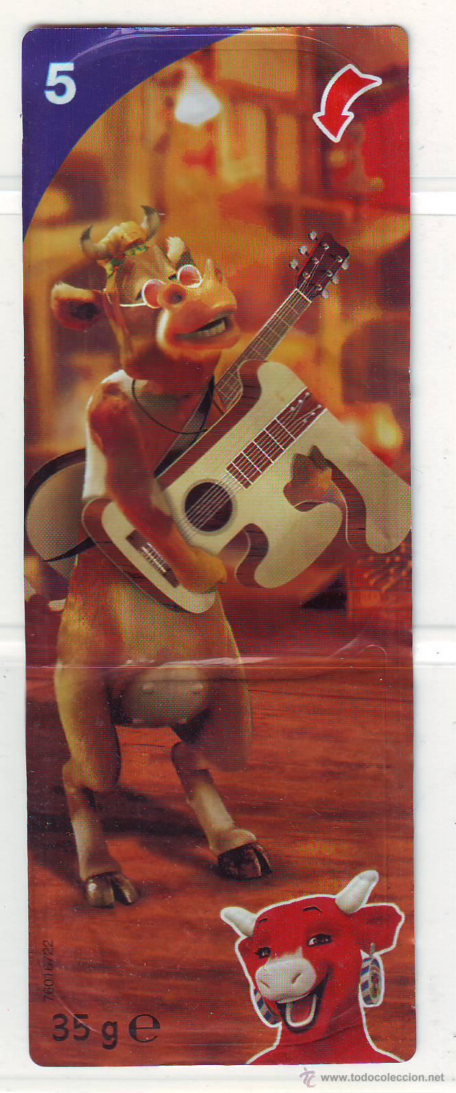 Coleccionismo Cromos antiguos: CROMO LETRA F.LA VACA QUE RIE.CROMO NUMERO 5.