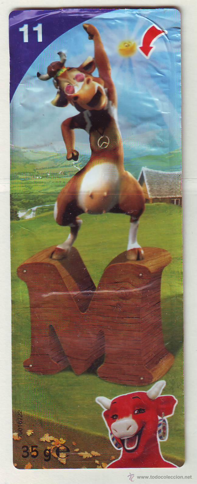 Coleccionismo Cromos antiguos: CROMO LETRA M.LA VACA QUE RIE.CROMO NUMERO 11.
