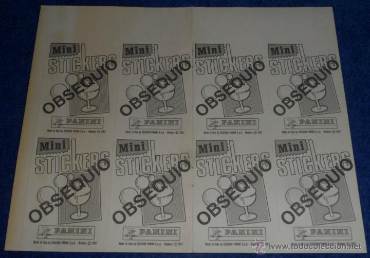 Coleccionismo cromos antiguos: Mini Stickers - Panini - Obsequio de Teleprograma - Foto 2