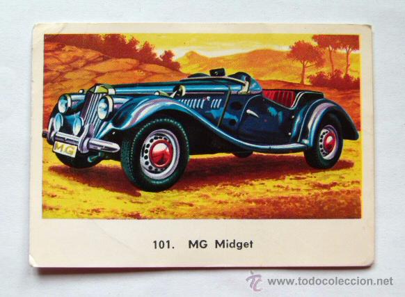 Coleccionismo cromos antiguos: Ediciones Maga MG Midget n&ordm; 101 - Foto 1