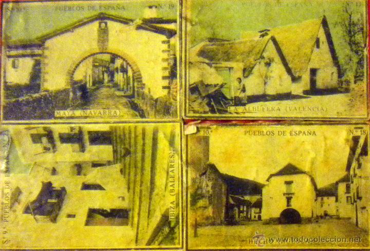 Coleccionismo Cromos antiguos: CROMOS PUEBLOS DE ESPA&Ntilde;A MAYA IBIZA HECHO LA ALBUFERA