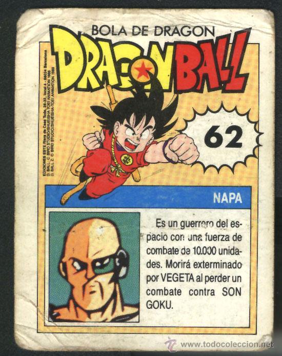 Coleccionismo cromos antiguos: DRAGON BALL - NAPA - N&ordm; 62 - Foto 2