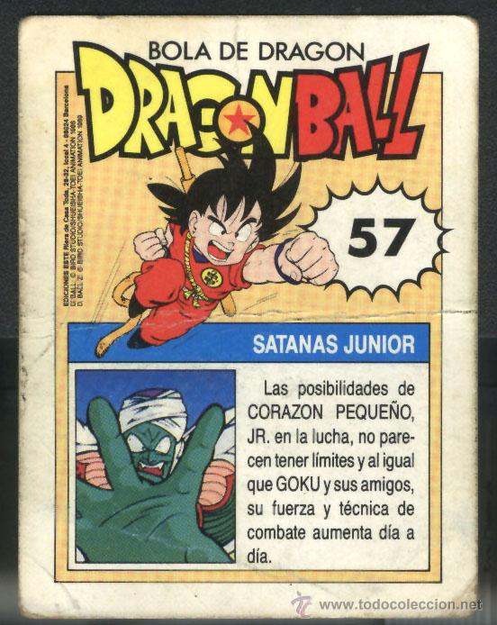 Coleccionismo cromos antiguos: DRAGON BALL - SATANAS JUNIOR - N&ordm; 57 - Foto 2