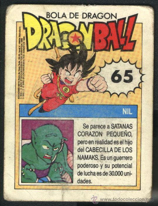 Coleccionismo cromos antiguos: DRAGON BALL - NIL - N&ordm; 65 - Foto 2