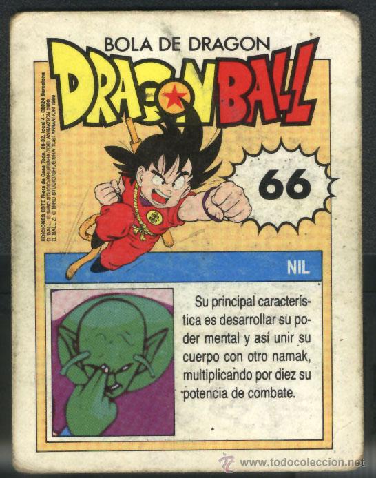 Coleccionismo cromos antiguos: DRAGON BALL - NIL - N&ordm; 66 - Foto 2