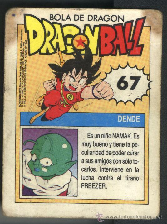 Coleccionismo cromos antiguos: DRAGON BALL - DENDE  -N&ordm; 67 - Foto 2