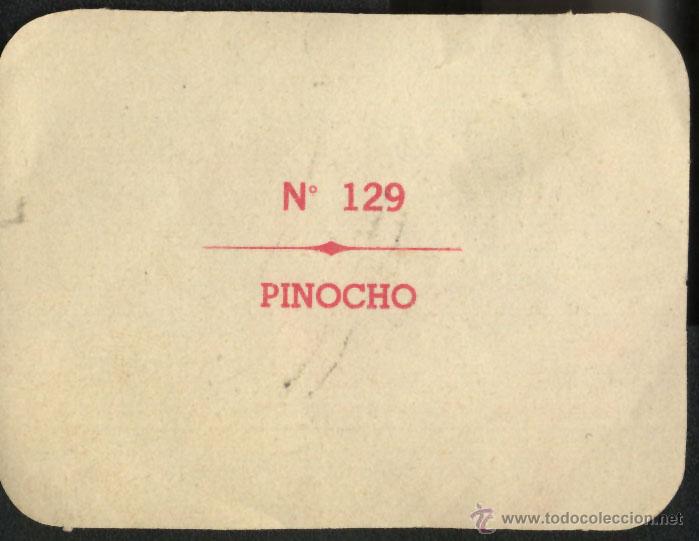 Coleccionismo cromos antiguos: PINOCHO - N&ordm; 129 - Foto 2
