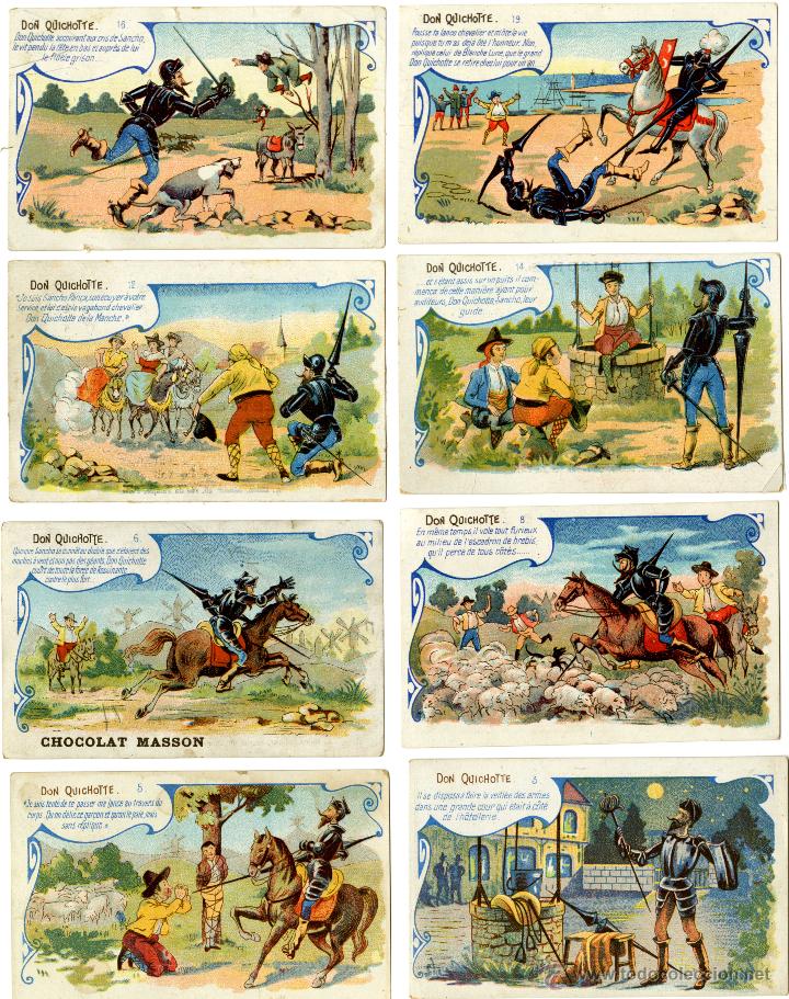 Coleccionismo cromos antiguos: Don Quijote. Lote de 8 cromos - Foto 1