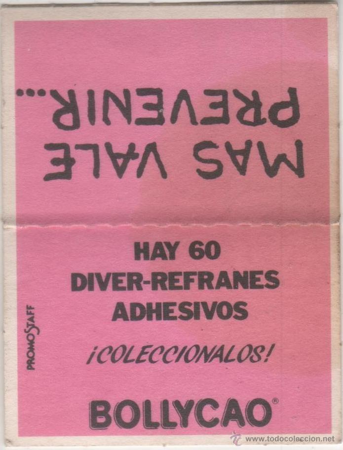 Coleccionismo Cromos antiguos: PANRICO BOLLYCAO DIVER-REFRANES MAS VALE PREVENIR... QUE CURAR LOS SIMPSONS CROMO PEGATINA STICKER