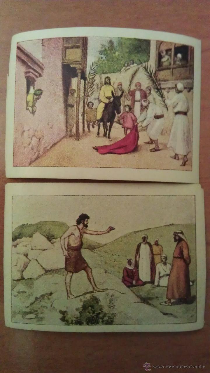 Coleccionismo cromos antiguos: DOS CROMOS CATALANES HISTORIA SAGRADA