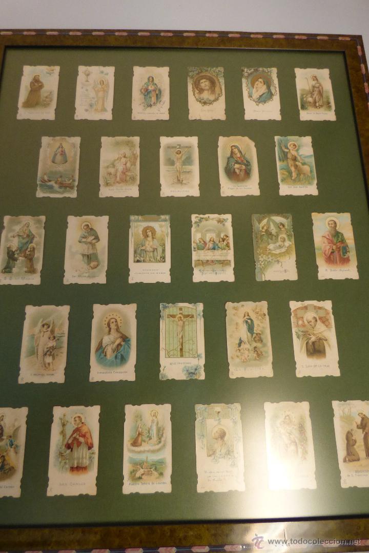 Coleccionismo cromos antiguos: Cuadro cromos religioso - Foto 1