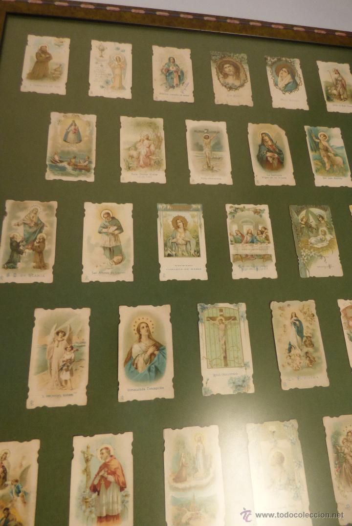 Coleccionismo cromos antiguos: Cuadro cromos religioso - Foto 2