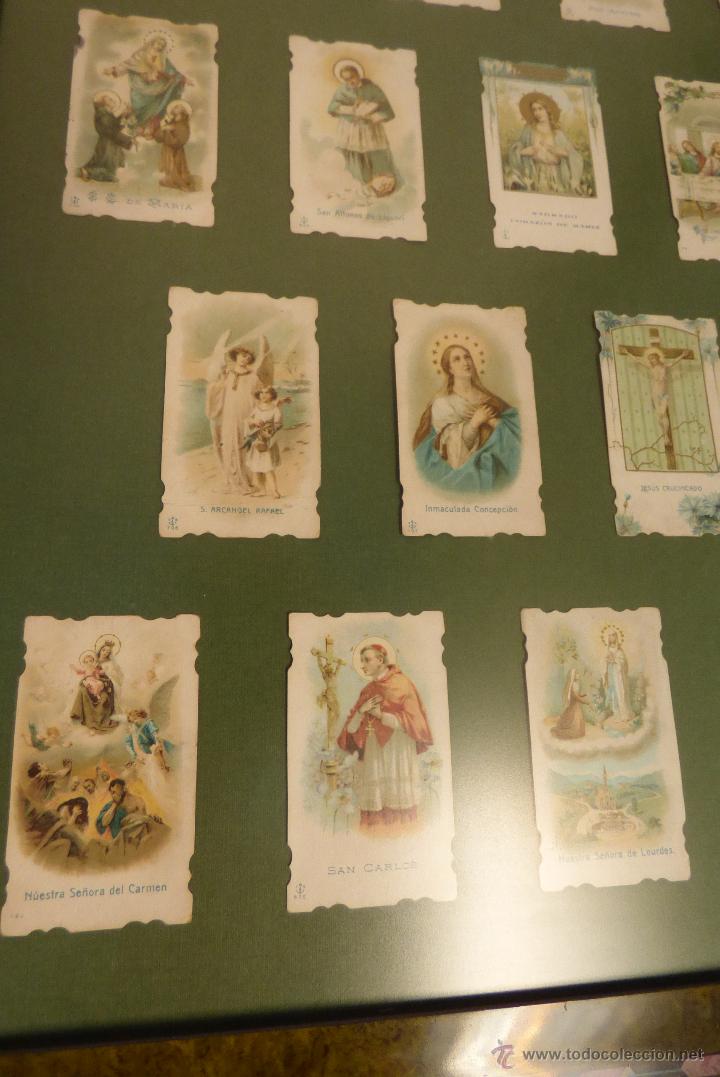 Coleccionismo cromos antiguos: Cuadro cromos religioso - Foto 3