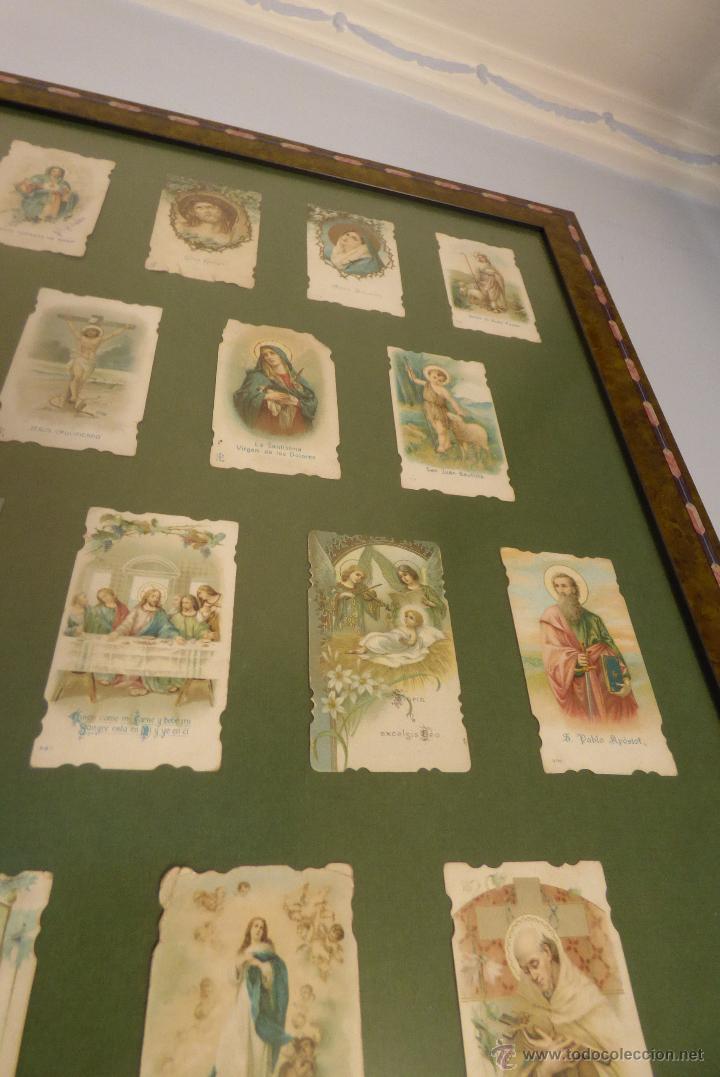 Coleccionismo cromos antiguos: Cuadro cromos religioso - Foto 5