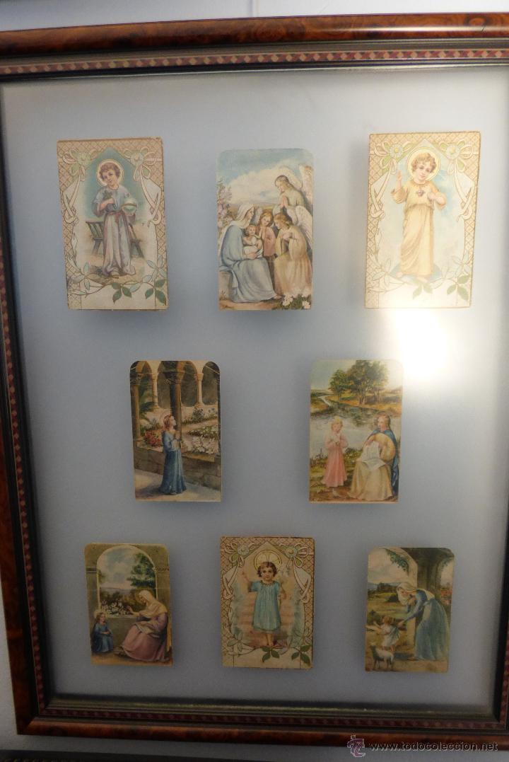 Coleccionismo cromos antiguos: Cuadro cromos religioso - Foto 1