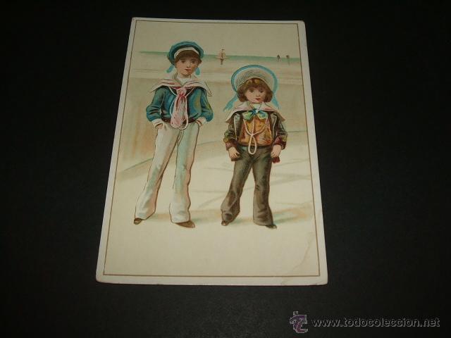 Coleccionismo cromos antiguos: CROMO SIGLO XIX NI&Ntilde;AS - Foto 1