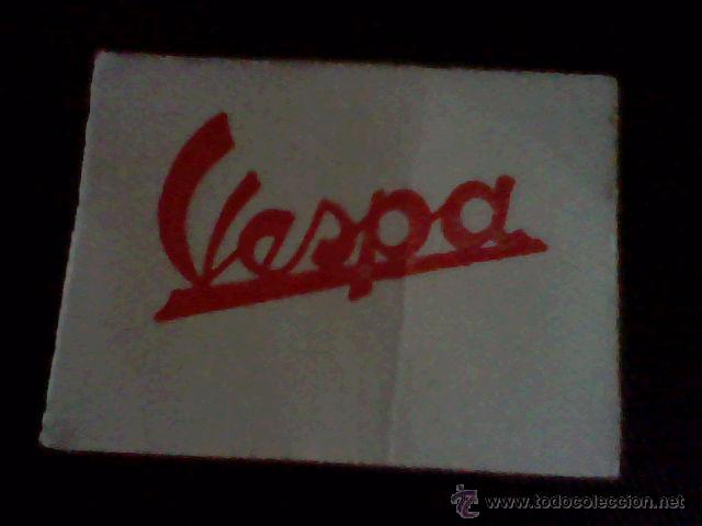 Coleccionismo Cromos antiguos: &acute;cromo tombola benefica a&ntilde;os 50 trasera publicidad MOTO VESPA LOGO ROJO  *1 X1 -