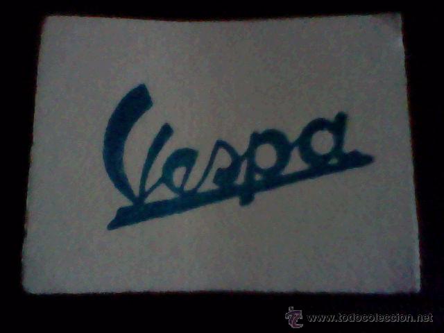 Coleccionismo Cromos antiguos: &acute;cromo tombola benefica a&ntilde;os 50 trasera publicidad MOTO VESPA LOGO AZUL *1 X1