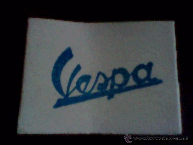 Coleccionismo Cromos antiguos: &acute;cromo tombola benefica a&ntilde;os 50 trasera publicidad MOTO VESPA LOGO AZUL *1 X1,