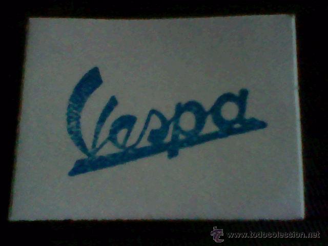 Coleccionismo Cromos antiguos: &acute;cromo tombola benefica a&ntilde;os 50 trasera publicidad MOTO VESPA LOGO AZUL *1 X1,..