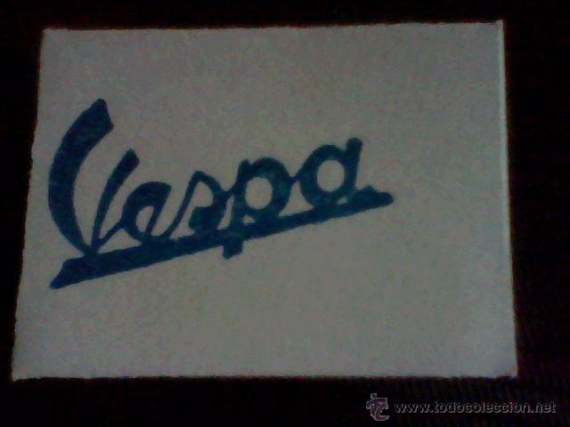 Coleccionismo Cromos antiguos: &acute;cromo tombola benefica a&ntilde;os 50 trasera publicidad MOTO VESPA LOGO AZUL *1 X1,....