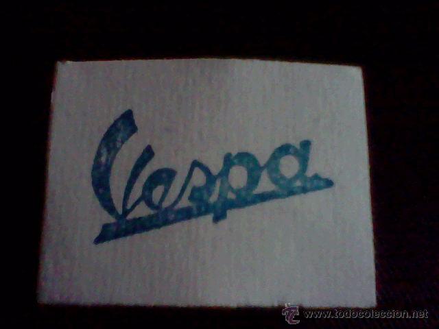 Coleccionismo Cromos antiguos: &acute;cromo tombola benefica a&ntilde;os 50 trasera publicidad MOTO VESPA LOGO AZUL *1 X1,...