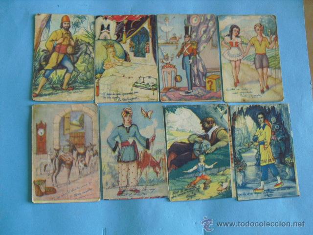 Coleccionismo cromos antiguos: 26 cromos cada uno representa a un cuento, - Foto 3