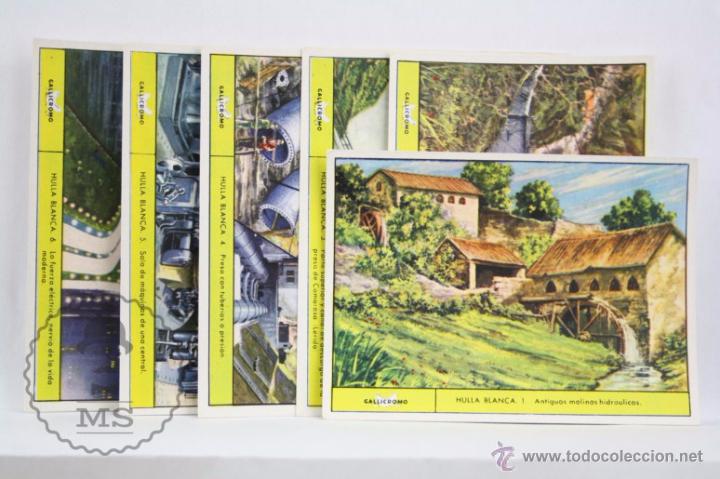 Coleccionismo cromos antiguos: Colecci&oacute;n 6 Gallicromos / Gallicromo - Serie N&ordm; 11. Hulla Blanca - Gallina Blanca - 9,5 x 7 Cm