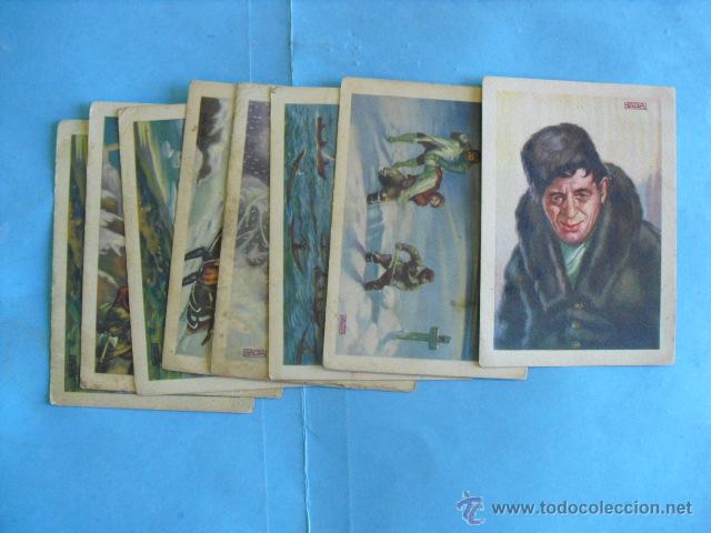 Coleccionismo cromos antiguos: 8 cromos, de la conquista del polo norte, - Foto 1